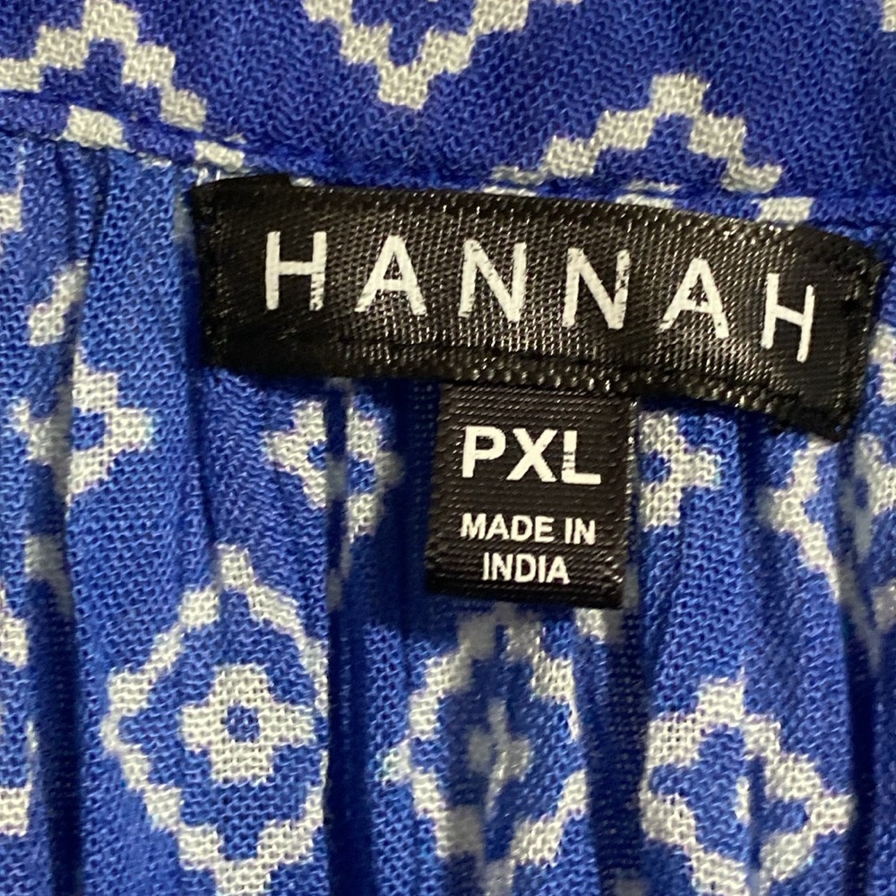 CUTE Hannah lightweight blue v-neck gauze lace detail smock top shirt blouse PXL - Picture 10 of 12